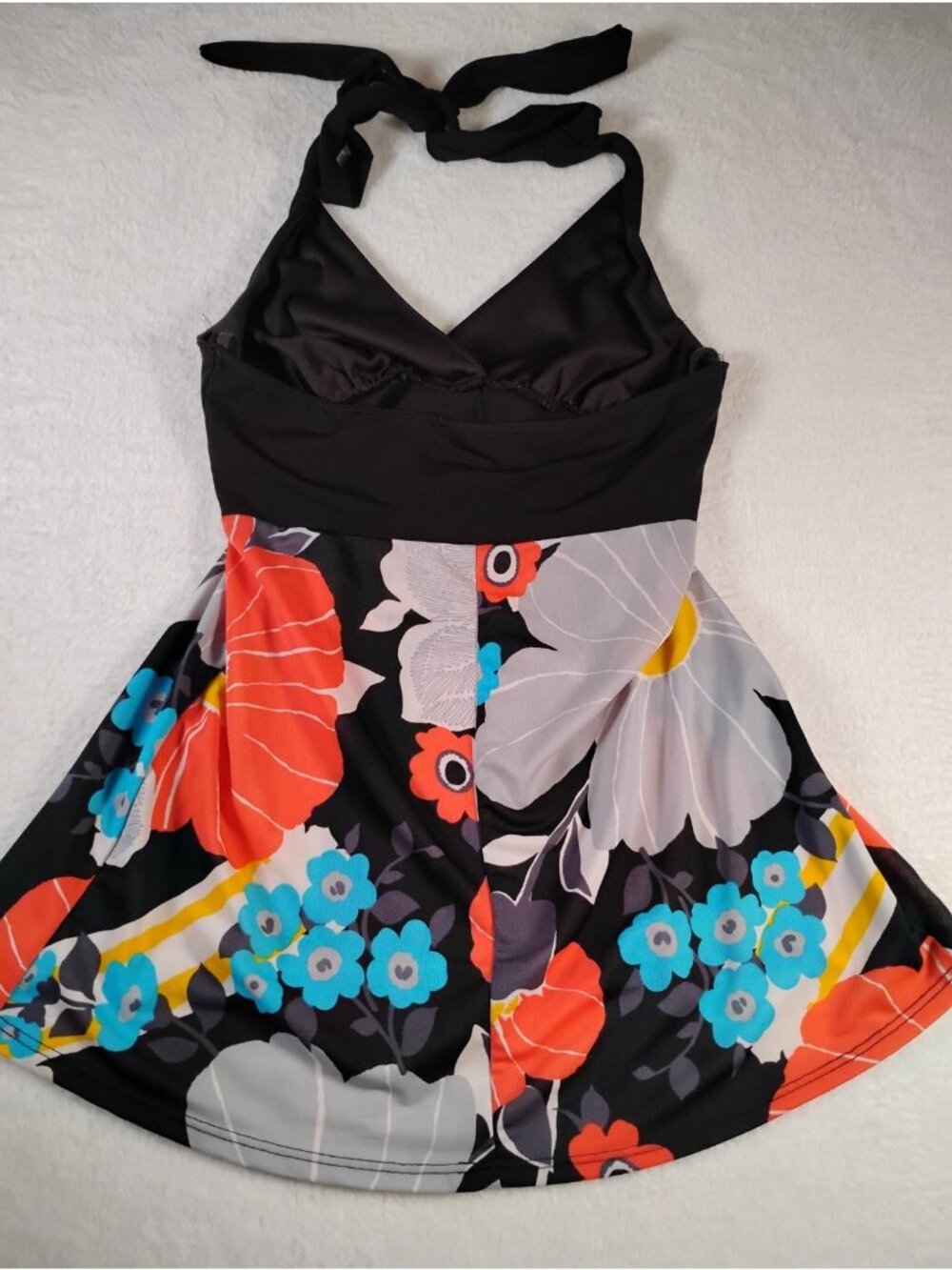 Vintage Wet Seal Baby Doll Top Y2K Floral Summer Black Size XS - Picture 4 of 8